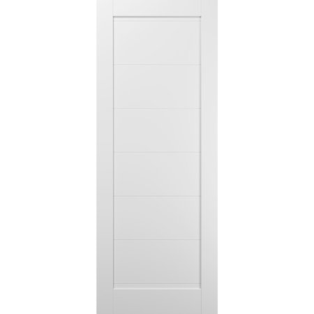 SARTODOORS Slab Interior Door, 18" x 96", White QUADRO4115S-WS-1896